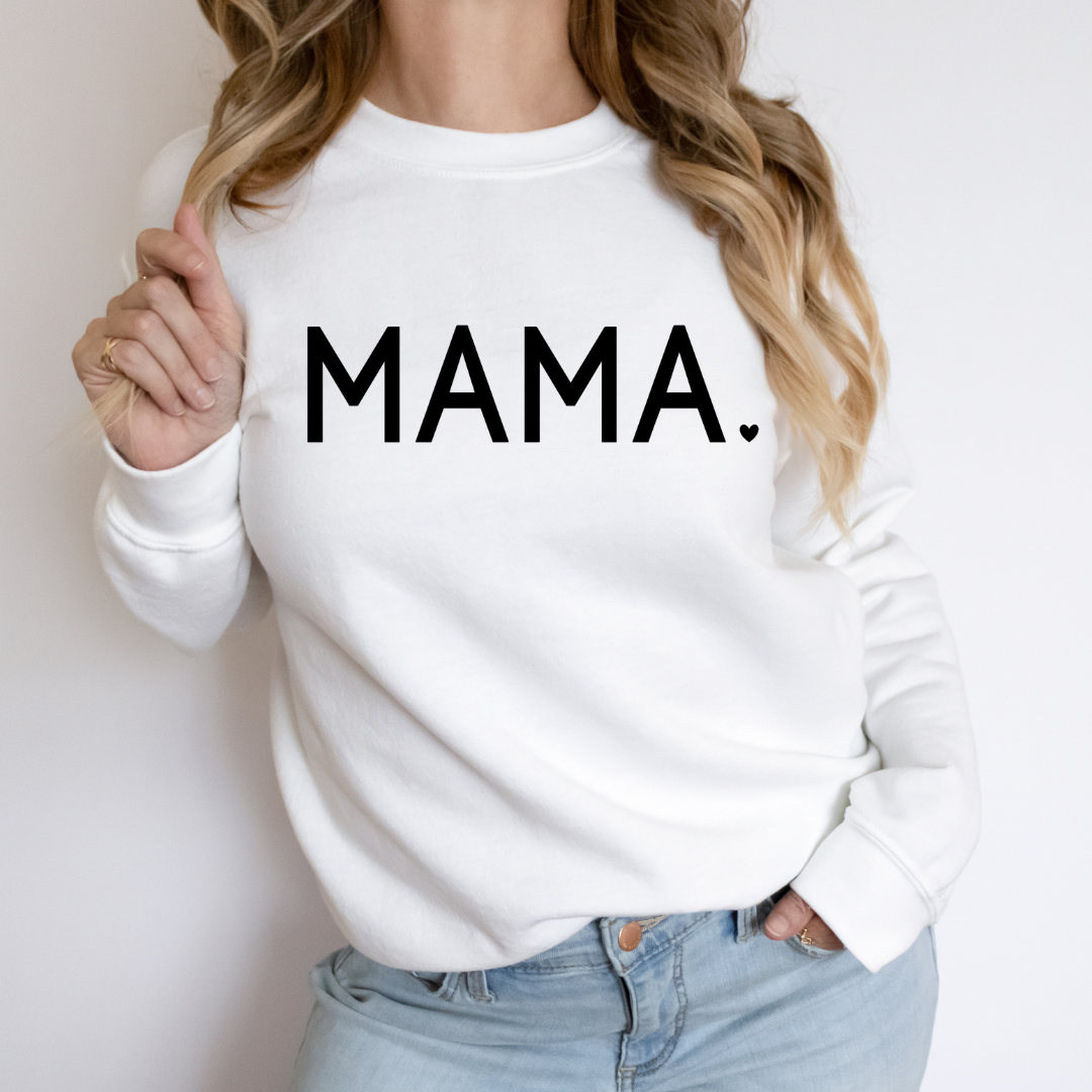 Mama {SCRIPT} Cozy Crew Neck Sweater – Blonde Ambition