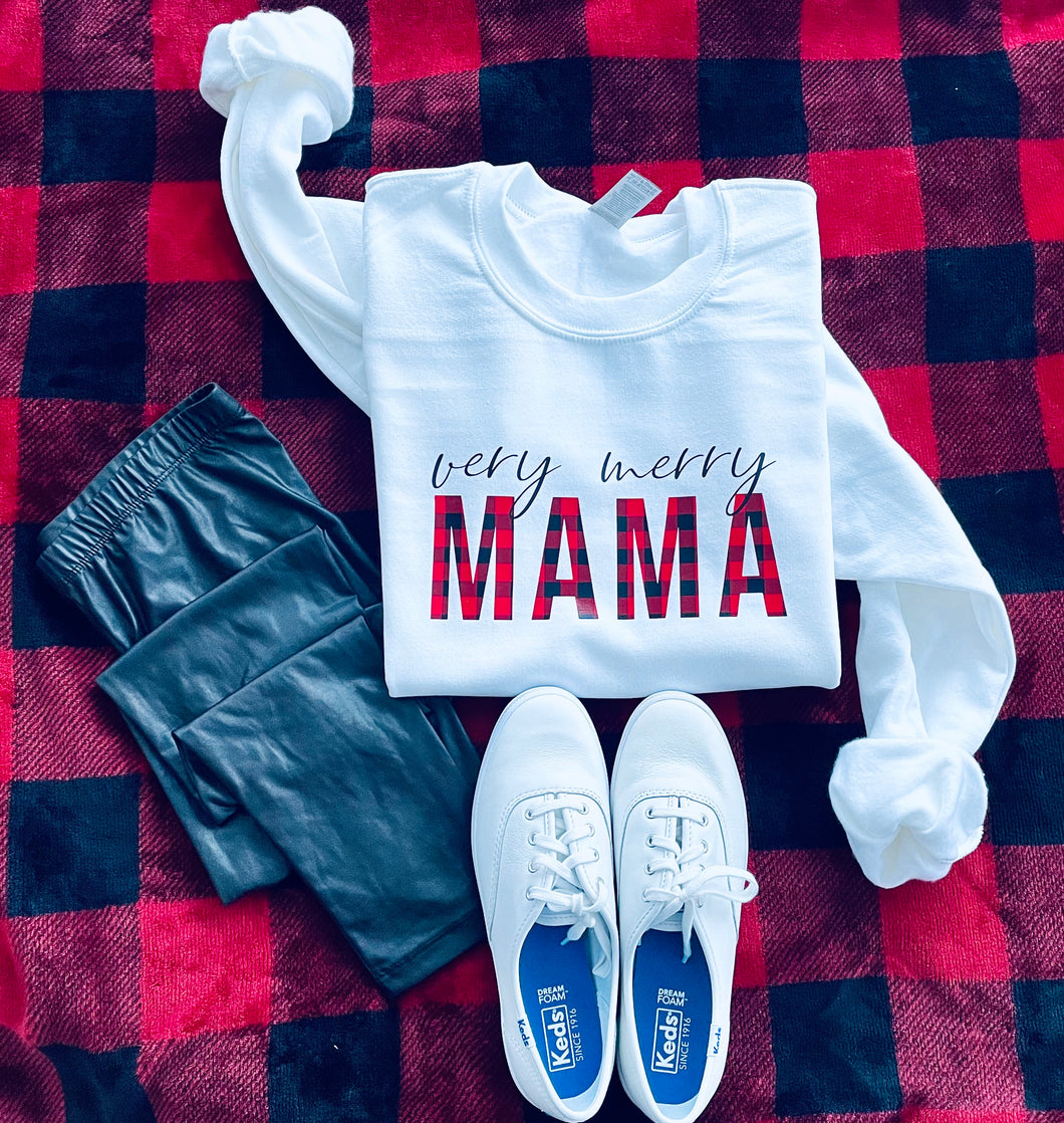 Very Merry Mama, Aunt or Nana Crewneck